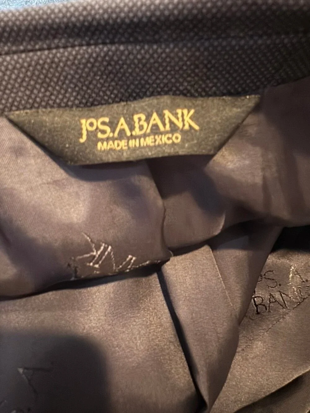 Jos A Bank Signature Blazer Men’s 50R 100% Wool Navy Blue Sport Coat EUC